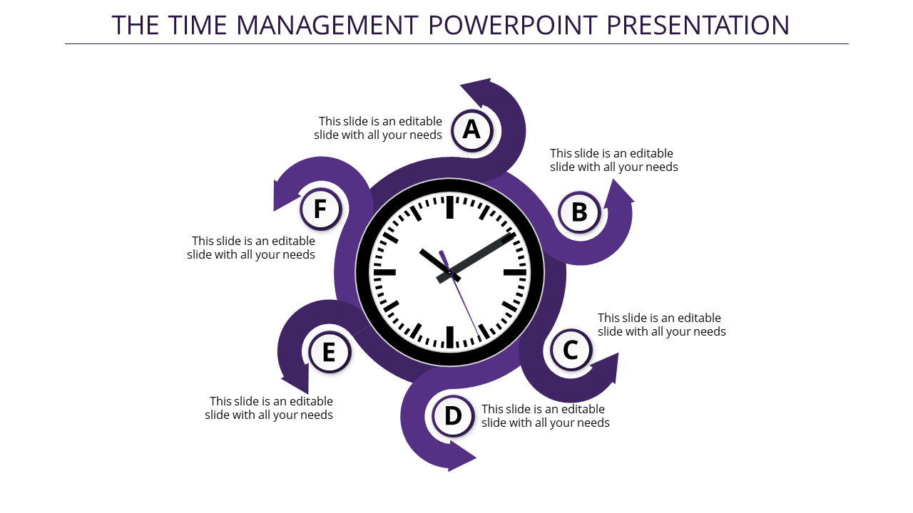 management powerpoint presentation-the time management powerpoint presentation-purple